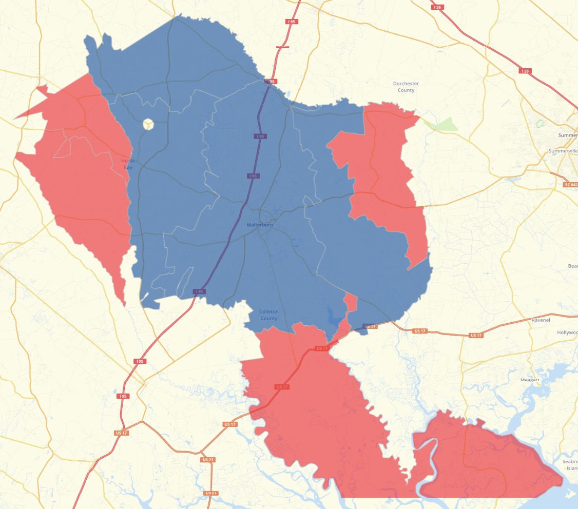 Colleton Map