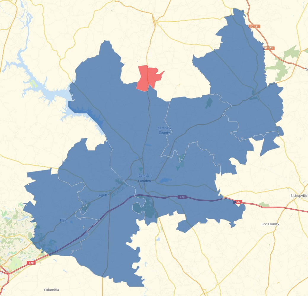 Kershaw Results Map