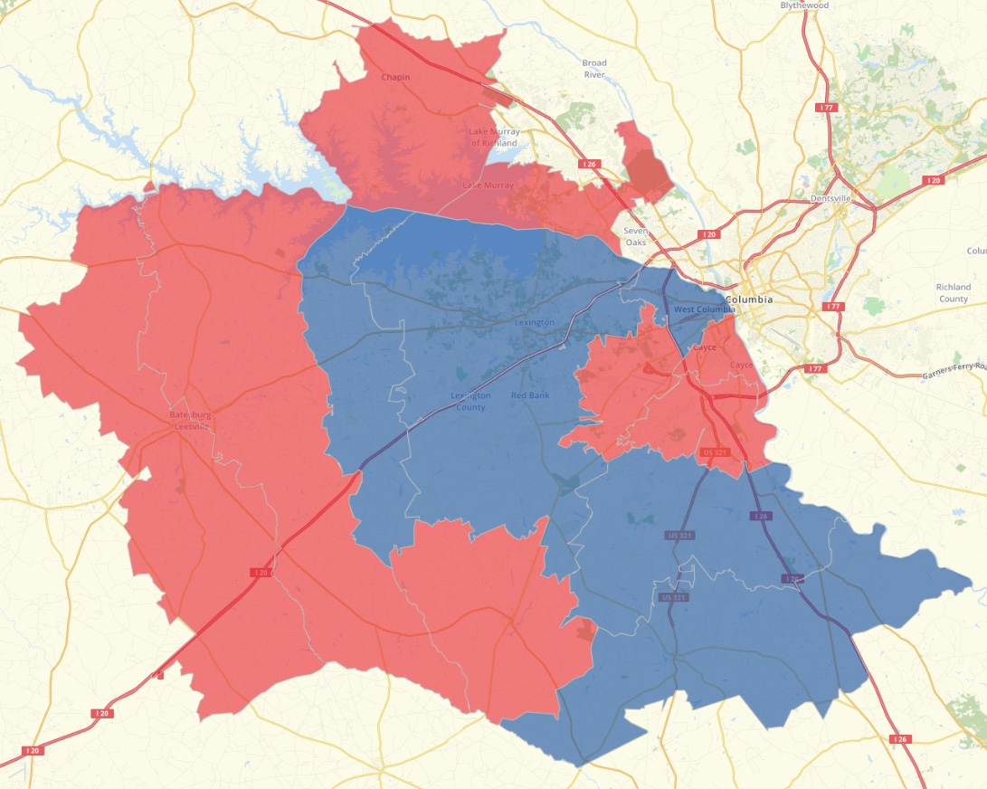 Lexington Results Map