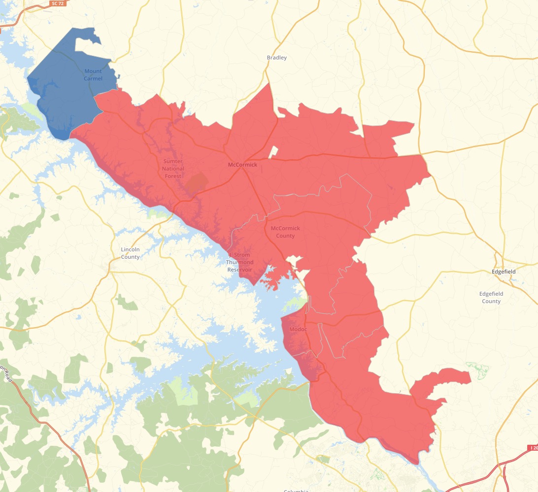 McCormick Results Map