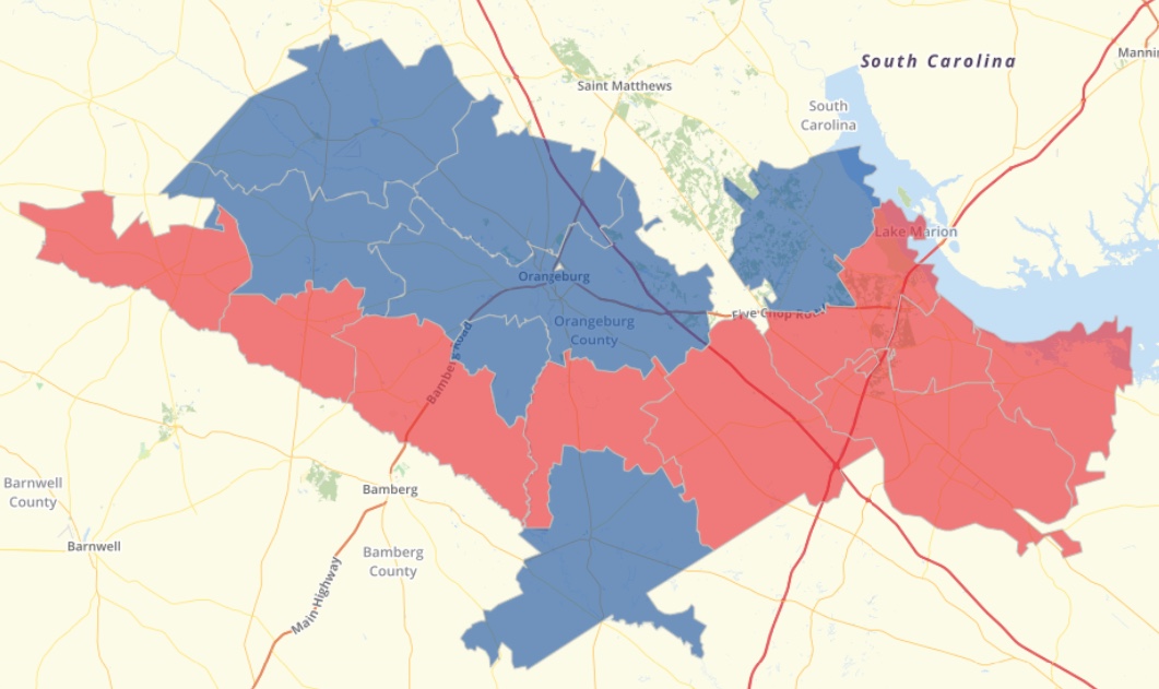 Orangeburg Results Map